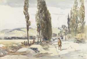 Straße nach Querrieu, 1918
