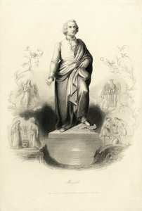 Mozart-Denkmal am Mozartplatz, 1842 von Albert Henry Payne