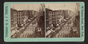 Feine Momentaufnahmen der großen Freimaurerparade, 24. Juni 1875 von Albert J. Fisher