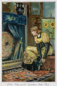 Sehr kostbare Wünsche für dich, viktorianische Weihnachtskarte, veröffentlicht von Hildesheimer und Faulkner, London, ca. 1880 von Albert Jnr. Ludovici