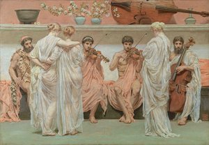 Ein Quartett. Eine Hommage des Malers an die Kunst der Musik von Albert Joseph Moore