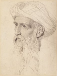 Studie für den Kopf von Elija, 1860-61 von Albert Joseph Moore