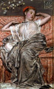 Studie einer drapierten Figur von Albert Joseph Moore