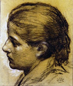 Studie eines Mädchenkopfes, ca. 1870