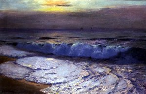 Die brechende Welle, Dämmerung von Albert Julius Olsson