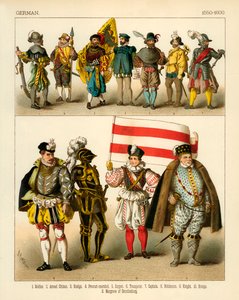 Deutsche Tracht 1550-1600 von Albert Kretschmer