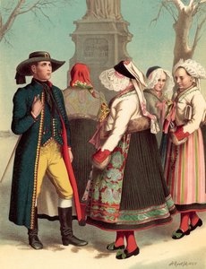 Deutsche Tracht, Böhmen, Kreis Pilsen von Albert Kretschmer