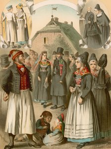 Deutsche Tracht, Rügen, Mönchgut von Albert Kretschmer