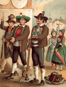 Deutsche Tracht, Tirol, Ötztal-Wipptal-Pustertal von Albert Kretschmer