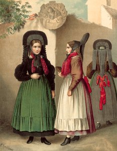 Deutsche Tracht, Württemberg um Rottweil von Albert Kretschmer