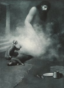 Aladdin und der Geist, 1897 von Albert Letchford