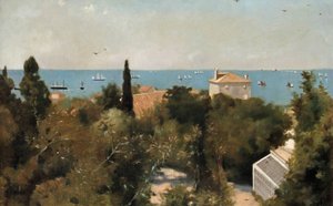 Blick auf die Küste, Triest, um 1889 von Albert Letchford