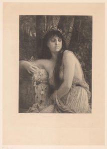 Frau mit Lorbeerkranz, möglicherweise eine Muse von Albert Ludovic Paul Emile Antony Duvivier