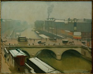 Blick auf den Pont St. Michel in Paris