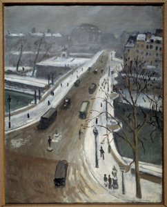 Pont Neuf in Paris im Schnee, 1938