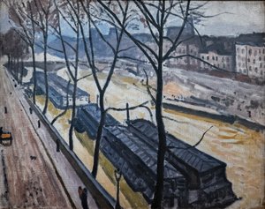 Paris im Winter. Quai Bourbon