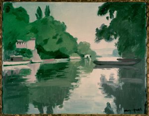 Landschaft in Chenevières von Albert Marquet