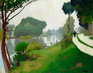 Die Marne bei Varenne-Saint-Hilaire von Albert Marquet