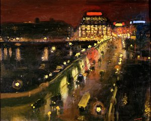 Der Pont Neuf bei Nacht von Albert Marquet