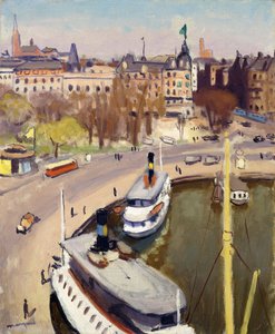 Der Hafen von Stockholm