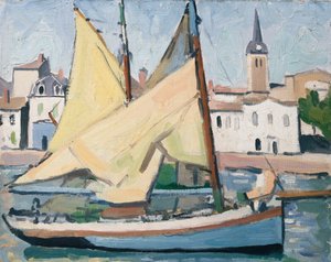Die Yacht und die Kirche, La Chaume von Albert Marquet