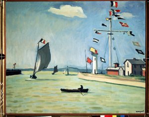 Der Hafen von Honfleur in der Normandie von Albert Marquet
