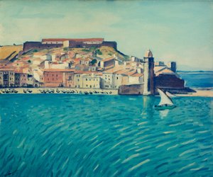 Ansicht des Hafens von Collioure von Albert Marquet