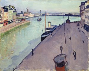 Vue du port du Le Havre (Le quai de Notre-Dame) von Albert Marquet