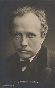 Porträt des Musikkomponisten Richard Strauss von Albert Meyer