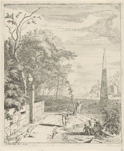 Landschaft mit einem Obelisken (Landschaften)