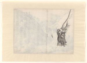 Skizze eines Baumes von Albert Meyering