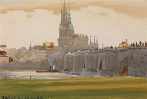 Ansicht von Dresden, 1898 von Albert Nikolaevich Benois