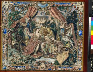 Dekorvorbereitung für „Der Pavillon von Armide“, Ballett von Nikolai Tscherepnin von Albert Nikolayevich Benois