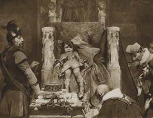 Clovis II, der Junge König der Franken von Albert Pierre René (after) Maignan