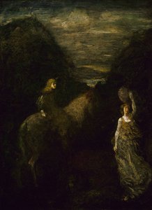 König Cophetua und das Bettlermädchen, um 1906 oder 1907 von Albert Pinkham Ryder