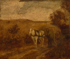 Das Geschirr reparieren, Mitte bis Ende der 1870er Jahre von Albert Pinkham Ryder