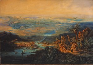 Suezkanal im November 1864 von Albert Rieger
