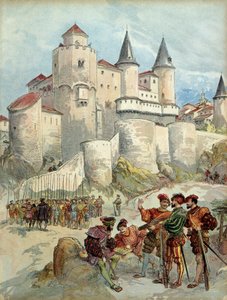 Ein Gefangener, Franz I. war bis 1526 in einem Turm des Alcazar in Madrid eingesperrt
