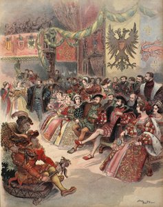 Ball am Hof, Illustration aus 