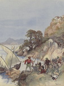 Die Barbaresken terrorisieren die Mittelmeerküste und entführen die Bewohner, um sie als Sklaven zu verkaufen