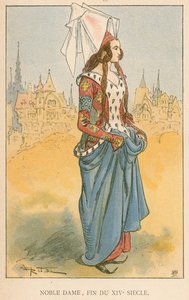 Edle Dame, Ende des 14. Jahrhunderts