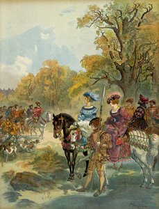 Königliche Jagd von Franz I. Illustration