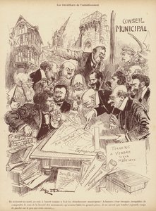 Die Arbeiter der Entstellung: die Planungsabteilung eines Gemeinderats von Albert Robida