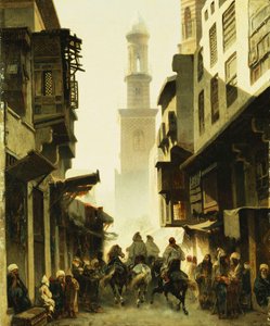 Straßenszene in Damaskus, 1861 von Alberto Pasini