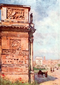Titusbogen vom Konstantinsbogen von Alberto Pisa