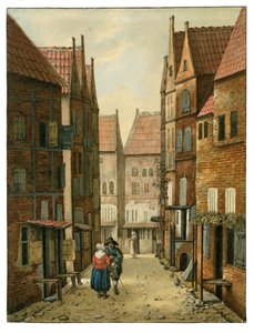 Straße in Delft Albertus Brondgeest nach Jacobus Vrel, SA Delft, inv.nr.65127