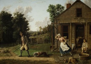 Rip Van Winkle von Dame Van Winkle aus dem Haus gejagt, 1880 von Albertus D.O Browere