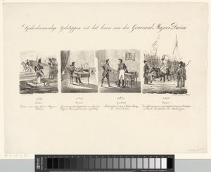 Karikatur von General Daine von Albertus Verhoesen