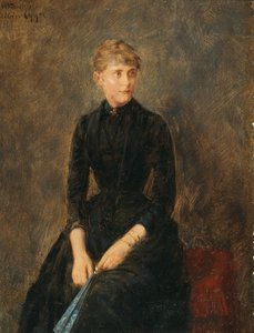 Porträt der Sängerin Hedwig Helbig 1869-1951, ca. 1889