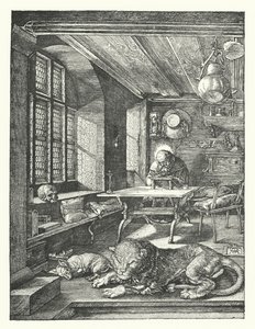 St. Hieronymus in seinem Studierzimmer von Albrecht (after) Durer or Duerer